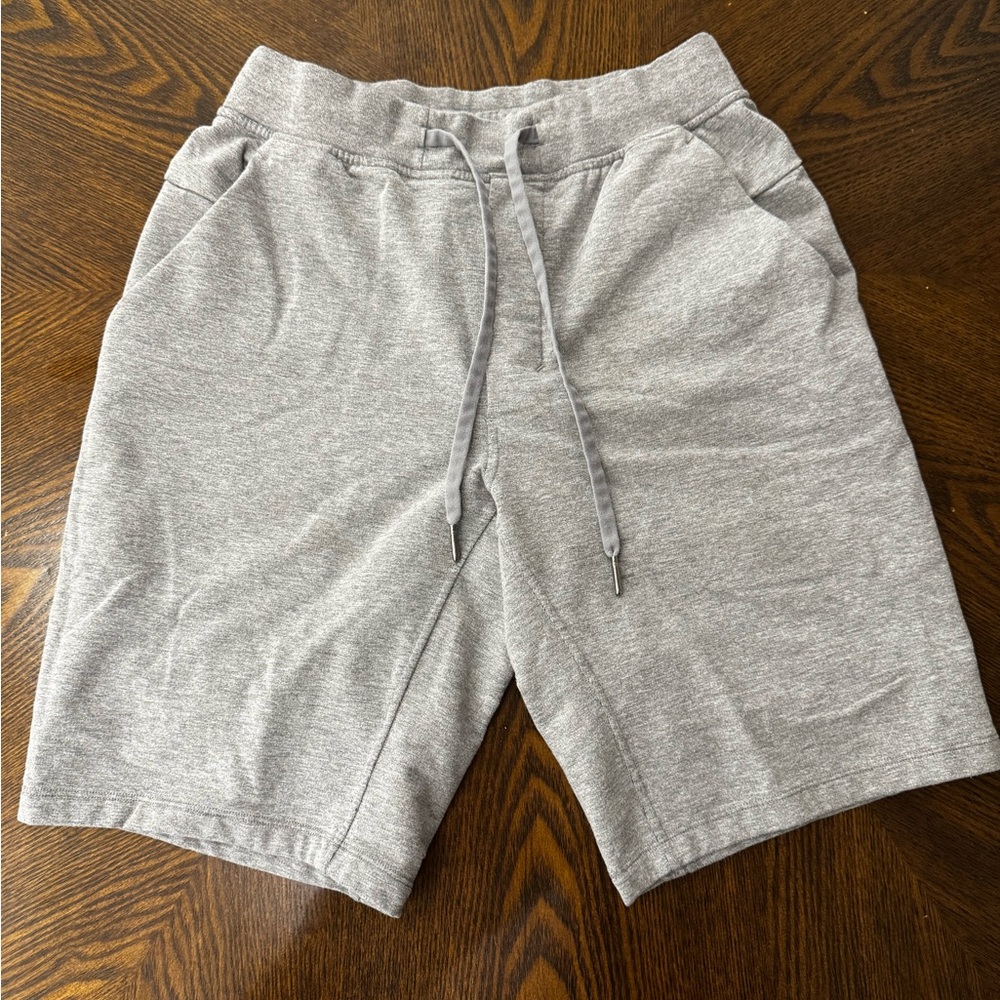 Lululemon Athletica Gray Athletic Shorts Soft Cotton-Blend
